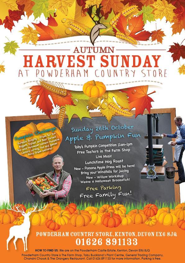 This Sunday bring your apples for juicing in the Pomona Apple Press &amp; your home-grown pumpkins. Pumpkins win prizes!
