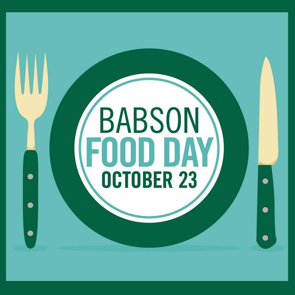 Join us on Thursday at Food Day featuring <a href="/gailsimmons/">Gail Simmons</a> and <a href="/andrewzimmern/">Andrew Zimmern</a>! #BabsonFood bab.sn/qpjrxq