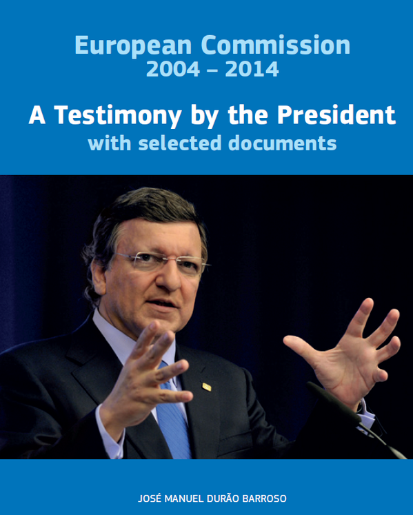 EU_Commission's tweet photo. President @BarrosoEU testimony after 10 years at the helm of @EU_Commission 2004-2014: http://t.co/VPa6zv2sOh http://t.co/Eax8MxDZpa