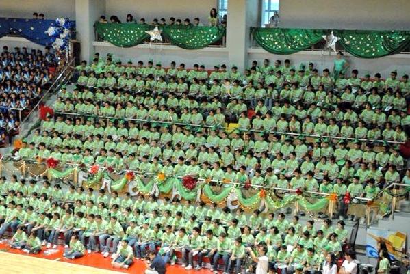 CSABatch2014's tweet photo. Peter Pan. Anime. North Pole. Aztecs.  #cheeringthrowback http://t.co/egUJtxc6tk