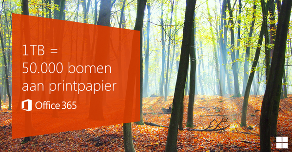microsoftnl's tweet photo. Bij #Office365 krijg je gratis 1TB OneDrive-opslagruimte en zijn je documenten eenvoudig te vinden. #TerabyteTuesday http://t.co/TSvBN7GyAi
