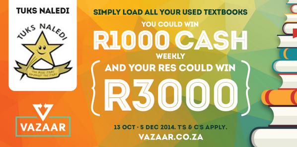 VazaarOfficial's tweet photo. @TuksNaledi go to http://t.co/RMQL3x4Fer now &amp; win the GRAND PRIZE of R3000 for your RES. Pls retweet and follow us? http://t.co/vjDiVmR0aL