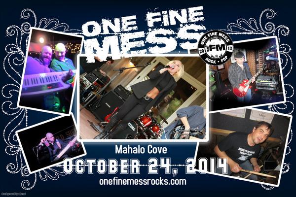 OneFineMessRock's tweet photo. Tonight! @LoCoEntertain: One Fine Mess at @mahalocove -- http://t.co/93H4zofmw3  @OneFineMessRock http://t.co/4LozdoAS0V"