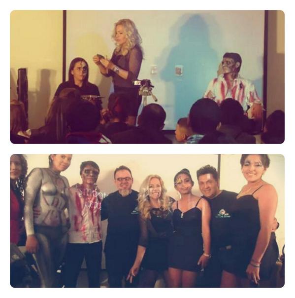 LiliBonil's tweet image. Master class makeup para estilistas gracias a la marca #smoothcontrol en compañía del aerografista ldelfonso Ardila