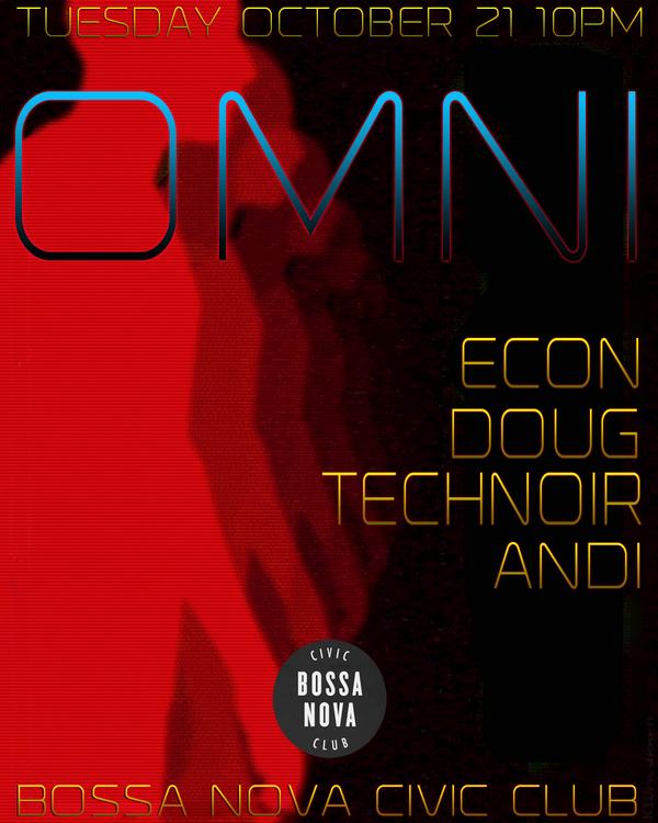 wreckroombar's tweet photo. Tonight we dance.Wreckroom presents OMNI Tuesday Oct. 21st 10pm @BossaNovaCivic 
#synth #deepdisco #italo #deephouse http://t.co/cA4VW6xZoE