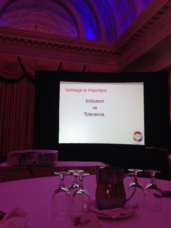 HHRPA's tweet photo. Great #HHRPAdiversity presentation by Cathy Gallagher-Louisy  @CIDI_ICDI eliminate the word tolerance #CDNdiversity http://t.co/f73A4XC7y2