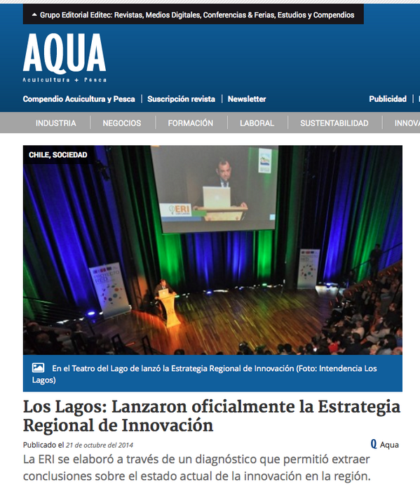 ProyectoRedLL's tweet image. AQUA también se hace eco de nuestro evento bit.ly/1px2ikJ