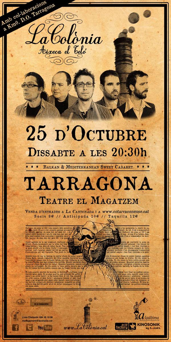 Si voleu descobrir tot l'imaginari possible de La Colònia, no us perdeu el concert del #Teatre El #Magatzem!