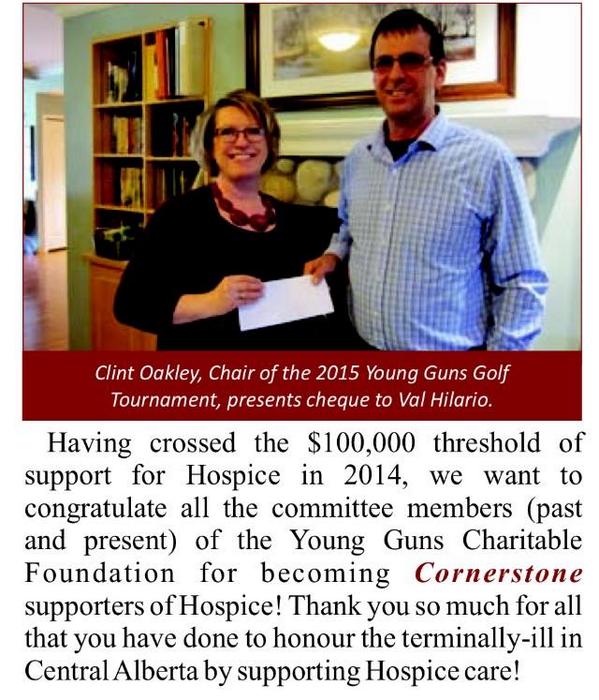 YoungGuns02's tweet photo. Thanks to the Red Deer Hospice Society for featuring us in your Fall 2014 newsletter ! @RedDeerHospice http://t.co/hwmON9PC9n