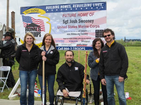 HomesForOurTrps's tweet photo. On #VeteransDay we'll be awarding @SledSweeney13 his home! This Sat help with landscaping: http://t.co/5ZVgKJkw38 http://t.co/nyHcnXe6G9