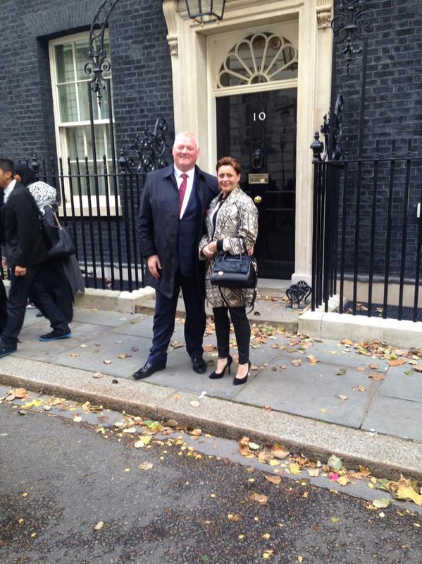 Me and Lozza outside No 10 #South Atlantic !