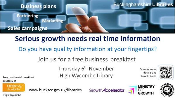 .@HazeldeneLiz @BucksCC_AL <a href="/WycombeExpo/">WycombeBusinessExpo</a> ...or if you free at our #BusinessBreakfast at High #WycombeLibrary, 6 Nov.ZL