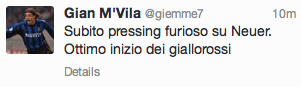 Antiebbasta's tweet photo. Il mio guru aveva previsto tutto #giemme #RomaBayern #gobbiland http://t.co/Vfa2OBmmGX