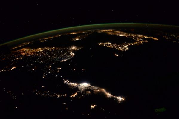 Goodnight to #Europe and northern #Africa from the #ISS