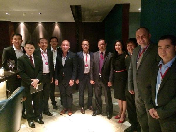 cholccaldito's tweet photo. The powerhouse celebrating with Dell's PH 15th year anniv! Thank you for gracing our event! #Globe #intelph #DellPH15 http://t.co/C3GUxTWrqS