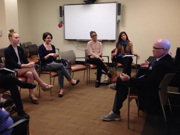 KristinAtTWC's tweet photo. But seriously: @herberse gave fantastic advice to #TWCfall14 media/comm students today. cc @TWCInternships http://t.co/Q0OEbOJRhg