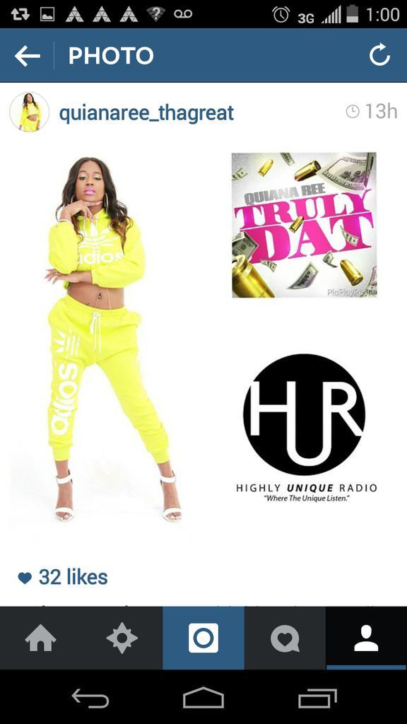 QuianaRee's tweet image. #highlyunique radio today at 5pm! Tune in I'm dropping my single truly DAT!!! #atl #trulydat #thequianareecampaign