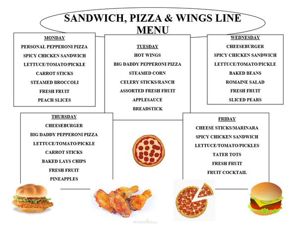 HGHSLunchlady's tweet photo. STARTING NEXT WEEK, THIS WILL BE THE NEW MENU FOR THE INTERNATIONAL LINE. (HOT SANDWICH LINE) http://t.co/eJBp2M5Ck6