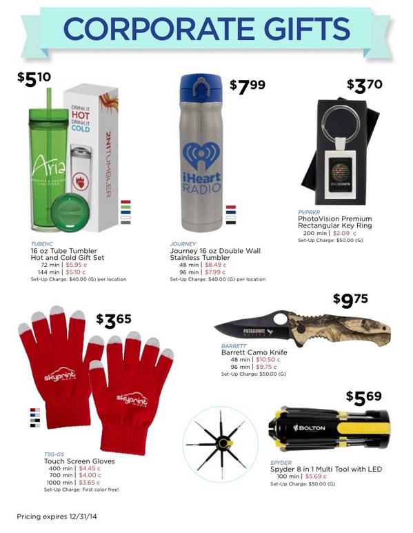 inkwayprinting's tweet photo. Corporate gift ideas for the holidays! #promotionalproducts #branding #corporateidentity #brandedmerchandise #inkway http://t.co/Fzsjuj60Yz