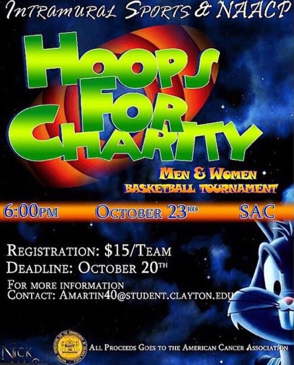naacp_csu's tweet photo. Hoops for Charity this Thursday in the SAC at 6pm . Come watch some of your favorite organizations ball for a cause! http://t.co/o9KyEBeRxi