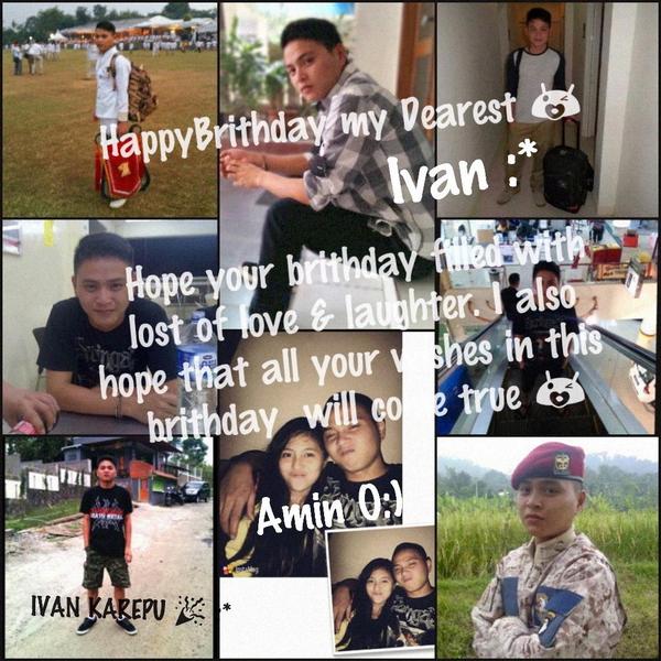 IntanJessica's tweet photo. Happybrithday my Dearest'Ivan 😘🎁 http://t.co/TTFPfM18A9