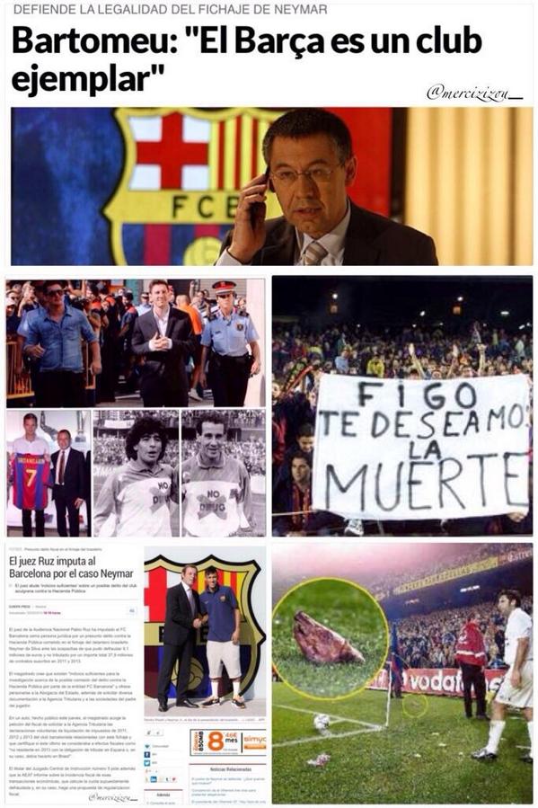 mercizizou_'s tweet photo. El @FCBarcelona, el club de los valores, decían. http://t.co/aJV2Jf1xWI