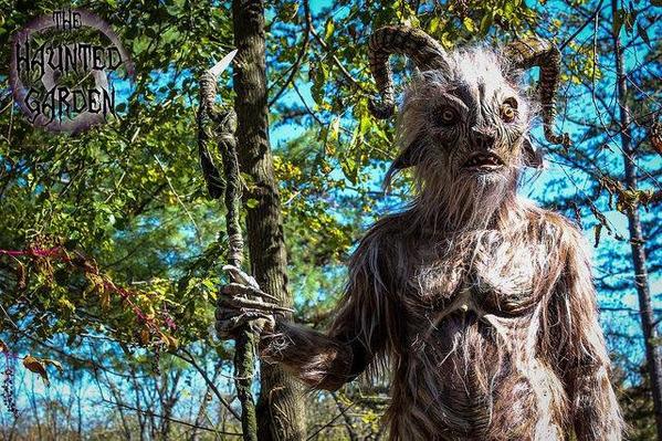NightmareFest's tweet photo. A mystical faun lurks &amp; protects the Night Circus at Nightmare Festival. #NF2014 http://t.co/EtXQWZBX4P http://t.co/xaqvtyMaHU