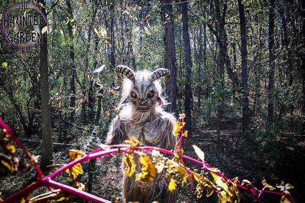 badassraves's tweet photo. A mystical faun lurks &amp; protects the Night Circus at Nightmare Festival. #nightmarefestival #NF2014 #festival http://t.co/vhMxBitct9