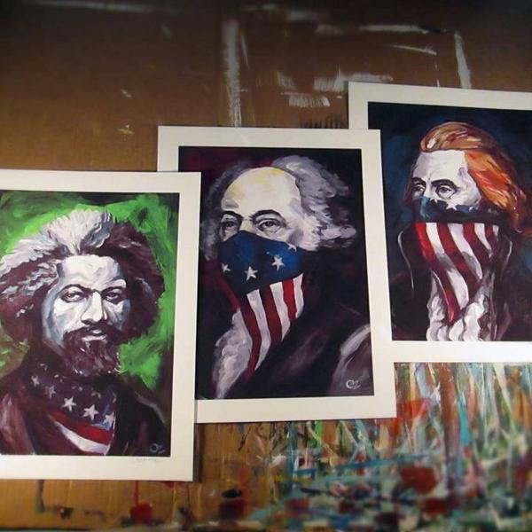 AOPHX's tweet photo. 24 hours away from the limited edition @AmericanOutlaws inspired "American 3" by @AOPHX artist @RobOzborne #AMoutlaws http://t.co/HLVCScP205