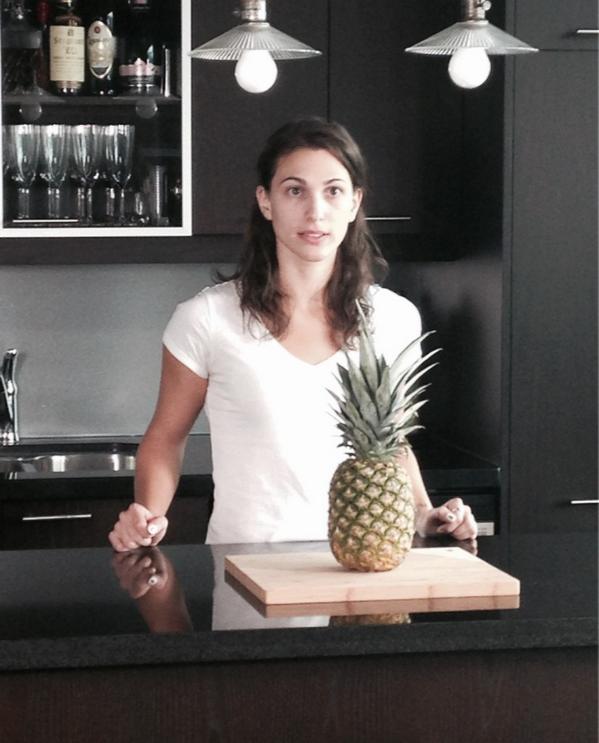 How to cut a pineapple with our girl Shannen 🍍 day two shooting.