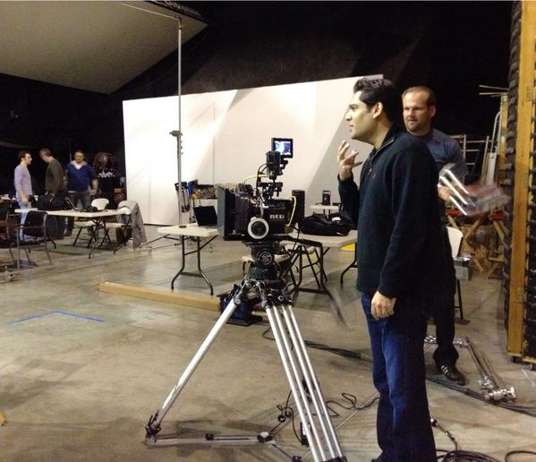 ExxodusPictures's tweet photo. Director @AjmalZAhmad on set. #preproduction #director #camera #Red #RedDragon http://t.co/cFvK4ukagY