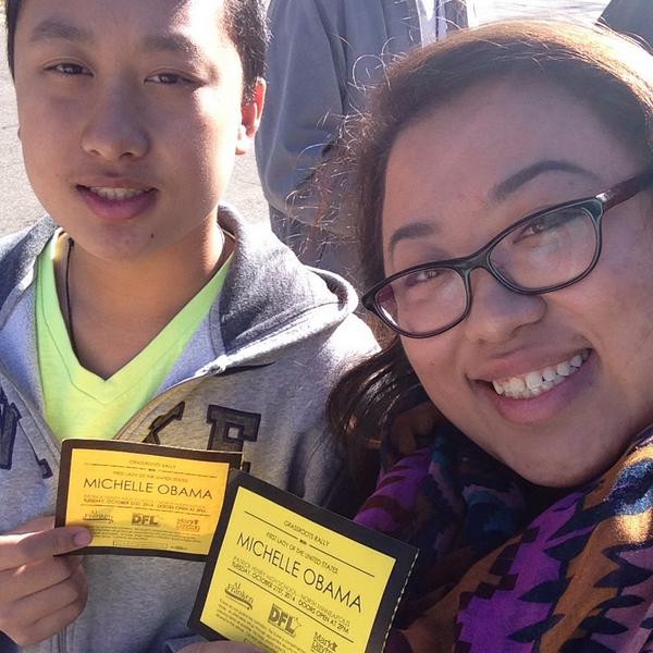 mxiong07's tweet photo. Waiting in line for the FLOTUS. #dfl2014 #FLOTUS #POTUS #MNDFLrocks #GOTV http://t.co/eU2vmFzsKm