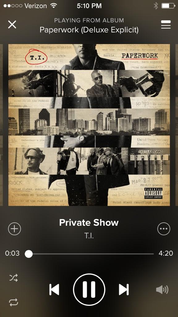 pacosoIt's tweet photo. This new album by TI is straight π₯π₯π#Paperwork #PaperworkOUTNOW http://t.co/g32VuI3Lcl