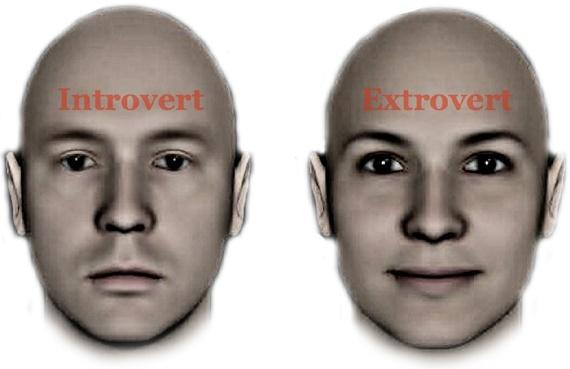 Studies reveal what we think introverts and extroverts look like theatln.tc/1wiuqgs