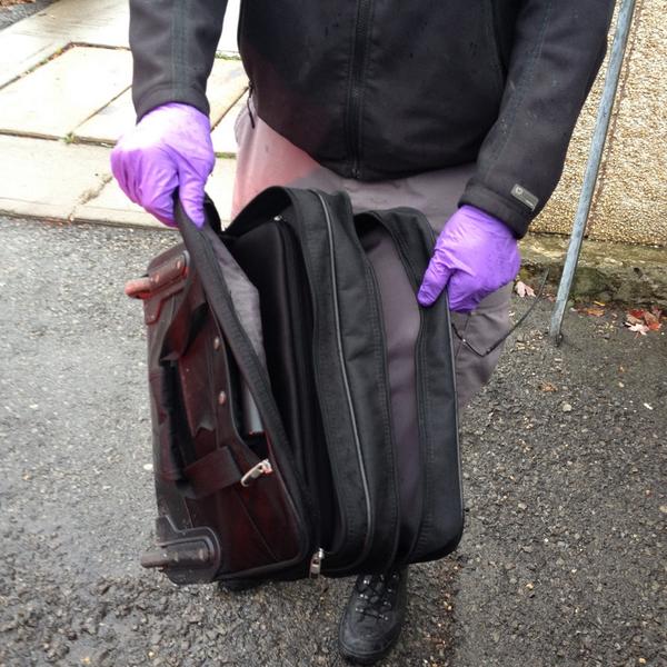 The briefcase was empty at 3 cross St.