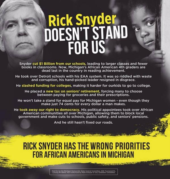 ConservativeBro's tweet photo. Hoping @MarkSchauer will take the time to denounce this racist ad. It's actually insulting to black people. http://t.co/mgYtqyyu9n