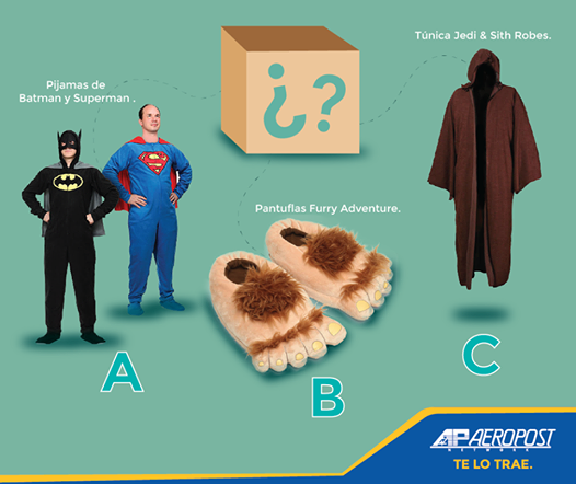 Si en este momento tuvieras un paquete Aeropost en tu casa, ¿cuál opción te gustaría que estuviera dentro de la caja?