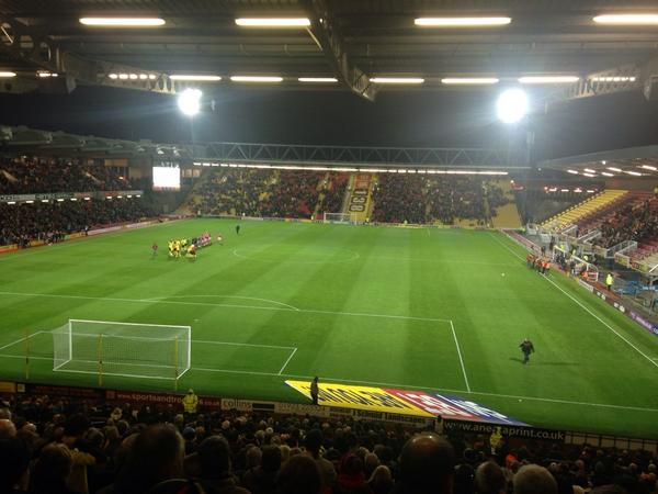 Middle82's tweet photo. Whoever our manager is my love of a match under lights at Vicarage Road will never go away #WatfordFC #WelcomeSlav http://t.co/U1pp52O77k