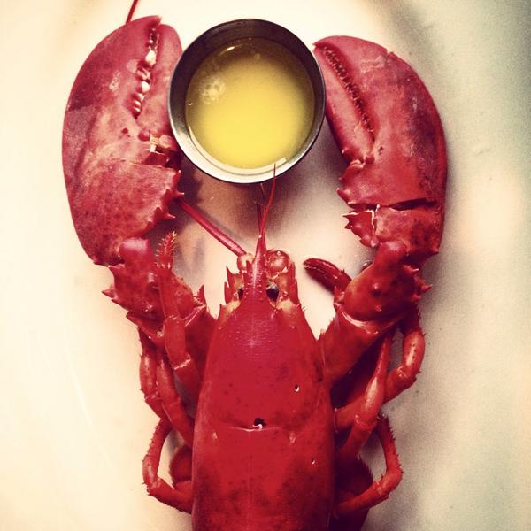 Traveling while #paleo : went out with a bang for my last dinner in #boston Lobster <a href="/legalseafoods/">Legal Sea Foods</a>