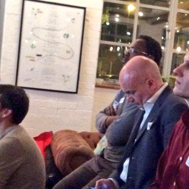 BorisAdryan's tweet photo. Busy place at #iotlondon tonight. #InVMA in the house. So nobody can say the other meetups are _not_ about business. http://t.co/ZonShSehpM