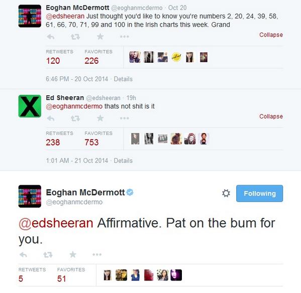 RTE2fm's tweet image. Ah ya... there's our @eoghanmcdermo casually chatting to @edsheeran... 

#bestbuds #notjealousatall