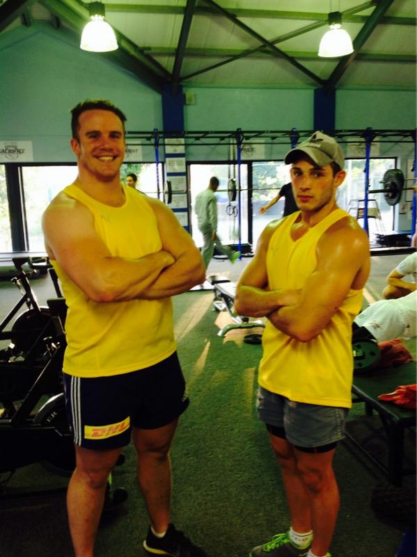 @DigbyWebb &amp; Jesse are week2's yellow jersey leaders! Preseason is cooking in the <a href="/ikeytigers/">Ikey Tigers</a> gym! <a href="/varsitycup/">Varsity Cup</a>