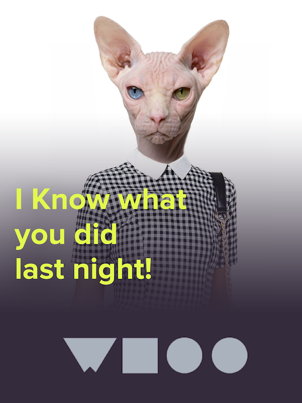 WhooApp's tweet photo. I know what you did last night! #whoo @WhooApp #comingsoon #mobile #iOS #messenger #anonymous http://t.co/3HR5HuIfms