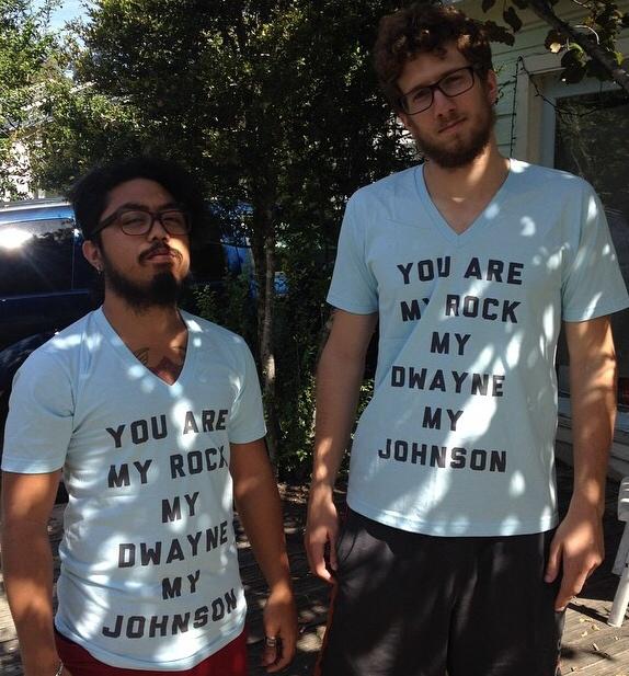 TheRock's tweet photo. Keep seein' these shirts everywhere. I need a few. #AllKindsOfAwesomeSauce #DRJTrifecta #MyXmasGifts @ChrisandorTurk http://t.co/InyH1k19et
