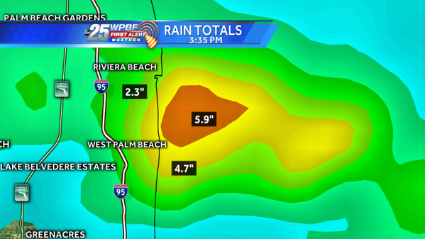 wpbf_mike's tweet image. Doppler radar estimates through 3:30 this afternoon #TurnOffTheWater