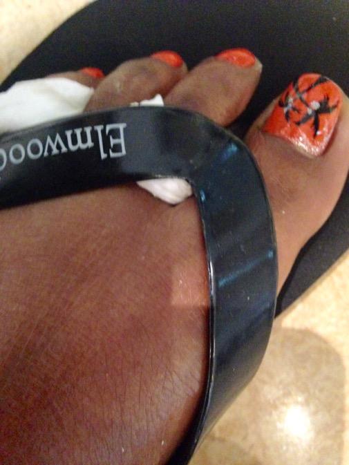 Toe art! Perfect for tripping around the beach <a href="/Barbados/">Visit Barbados</a> tomorrow! Thanks Candy! <a href="/elmspa/">elmspa</a>