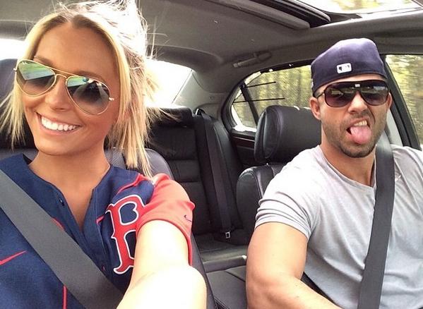 RedSoxNationMA's tweet photo. Lucky to love you 💋 http://t.co/T6UCFypkSb