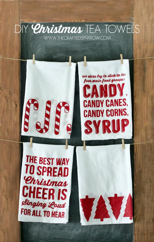 craftedsparrow's tweet photo. These DIY Christmas Tea Towels are so fun & festive http://t.co/6HRqNCDWvo #DesignSpaceStar @OfficialCricut http://t.co/MtQIPbvpVj