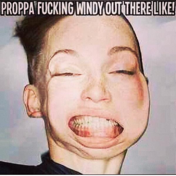 Scouse_ma's tweet photo. Is it windy out there? Don't think anyone on Facebook has mentioned it like? http://t.co/vaJYEPk3Ii