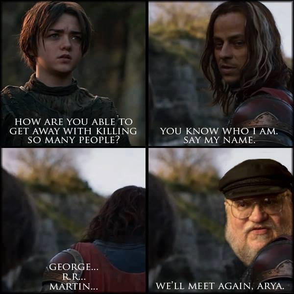 GoT_Tyrion's tweet photo. I know who the faceless man is http://t.co/yIc1ICiQ4f